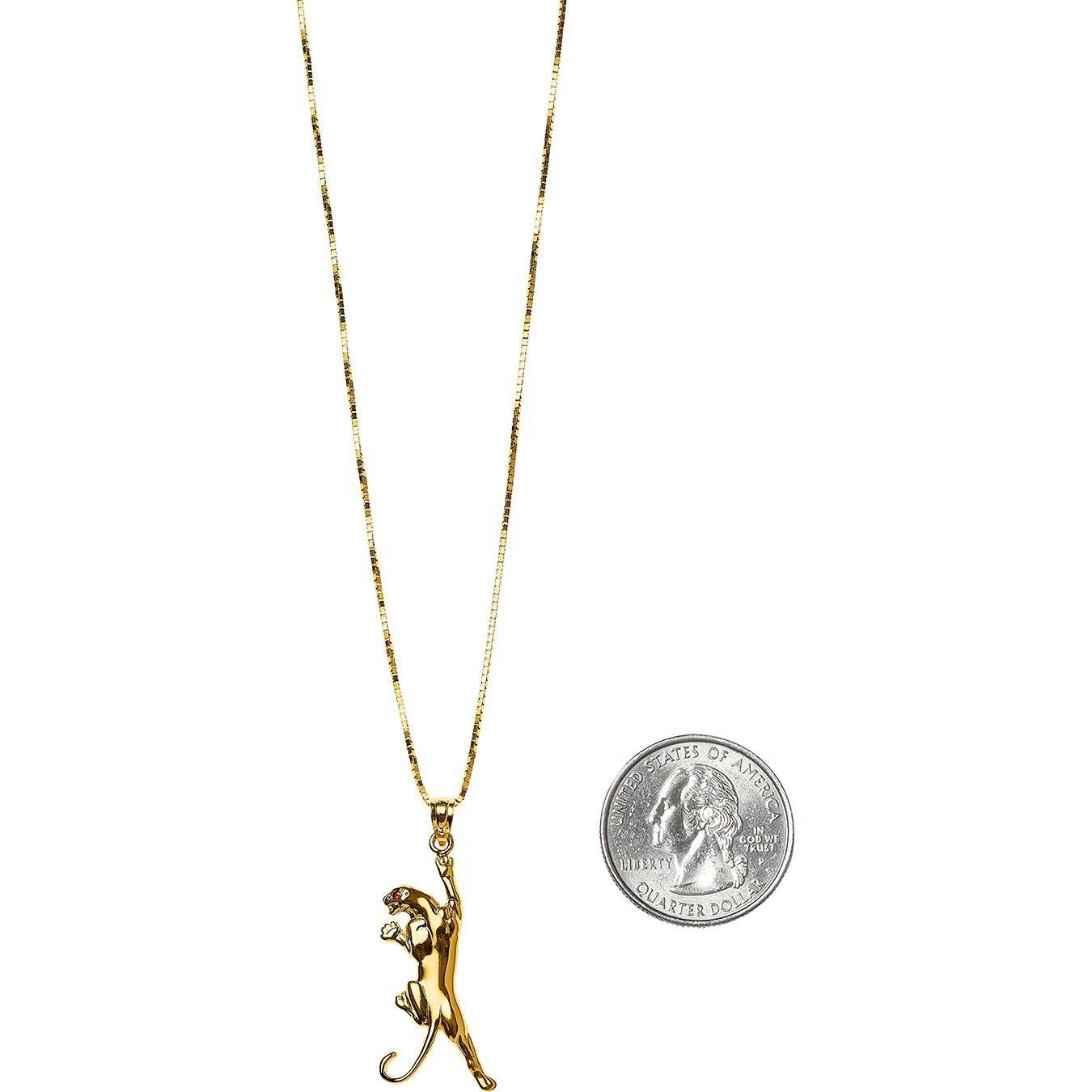 Panther Gold Pendant view 2